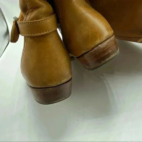 Frye Riding boot Campus equestrian cowboy harness Frye Dorado tan size 7.5 - Picture 6 of 9